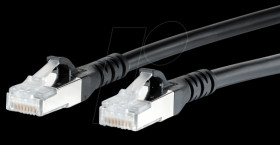 130845A000-E Patch cord RJ45 Cat.6A AWG26 S/FTP LSHF 10.0 m black