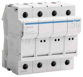 Hager LSN404 Bezpiecznik 4 styki 25 A 400 V 1 szt.