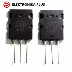 PARA TRANZYSTORÓW 2SA1943 2SC5200 15A 230V TO-3PL KOMPLEMENTARNA