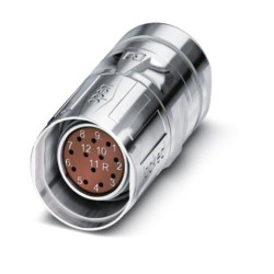 Złącze wielostykowe przemysłowe 12-pinowe M23 Montaż na kablu Gniazdo Phoenix Contact