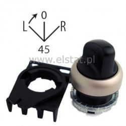 Przełącznik obrotowy 1-0-2 czarny stabilny