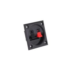 Gniazdo głośnikowe ze złączami zaciskowymi, 2-pin, kwadratowe 57x57mm