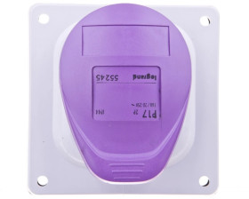 Gniazdo tablicowe 2P 16A 24V fioletowe IP44 P17 055245