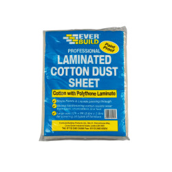 Everbuild LAMDUST Laminated Cotton Dust Sheet 3.6 x 2.7m