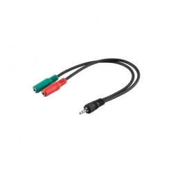 Adapter Jack 3.5mm 4-Pin do słuchawek i mikrofonu ICOC 11-SB-HP