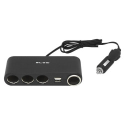 Rozgał.zapalniczki wt.4xgn.CS-42 na kablu +USBx2 10A