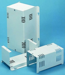 Obudowa urządzeń elektronicznych wentylowana, Stal walcowana na zimno, biała, 500 x 180 x 130mm, RS PRO