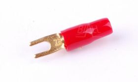 ZKW10-4.3R Końcówka widełkowa złocona M4,