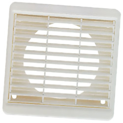 Kratka wentylacyjna, Biały, Plastik, 140 x 140mm