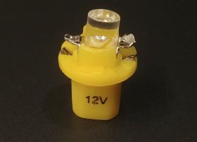 Żarówka LEDOWA 12V R5/T5/W2W z oprawą B8.5D ŻOŁTA