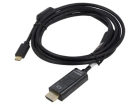 AK-300330-020-S Adapter HDMI 2.0 HDMI wtyk USB C wtyk niklowany 2m czarny