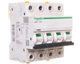 Wyłącznik nadprądowy iC60H-C2-4 C 2A 4-biegunowy A9F07402