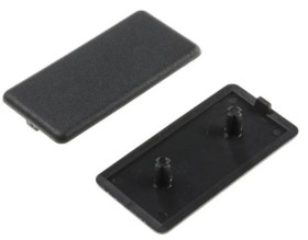 Zaślepka Zatyczka, kolor: Czarny, 30 x 60 mm, 6mm