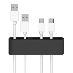 Organizer kabli na biurko Maclean MC-747 3 szt - taśma 3M MC-747