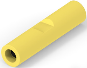Butt connectorwith insulation, 0.12-0.4 mm², AWG 26 to 22, yellow, 15.75 mm, 8-321026-1