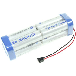 Panasonic 124008 eneloop Battery Pack 8x AA NiMH 9.6V 1900mAh Low Self-Discharge