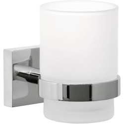 tesa 40244-00000-00 EKKRO tumbler Adhesive chrome white satin finish