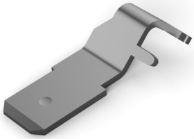 Faston plug, 6.35 x 0.81 mm, uninsulated, angled, 160650-2