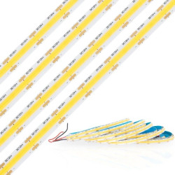 Taśma LED Pasek COB 12V 50W 1920LED NEON IP65 Zimna 8mm 5m