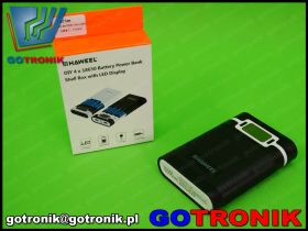 Obudowa powerbank 4 x 18650 czarna