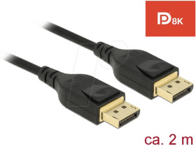 85660 DisplayPort cable 8K 60 Hz DP 8K, 2.0 m