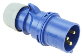 Wtyczka przenośna 32A 3P 230V niebieska IP44 SHARK 023-6