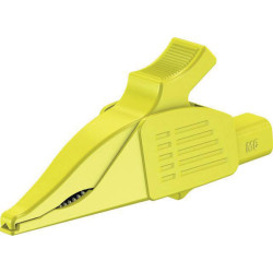 St&#xE4;ubli 669575-24 XDK-1033 Clip terminal CAT III Yellow brass, 4 mm socket