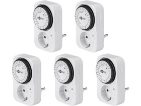 Wyłącznik czasowy analogowy zegar sterujący, zestaw 5 szt