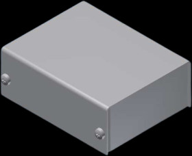 Die-cast aluminum enclosure, (L x W x H) 57 x 72 x 28 mm, gray, IP40, 2/A.1