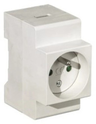 Gniazdo na szynę TH z uziemieniem 16A/250V M.06-16A/250V