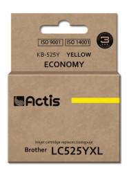 Tusz ACTIS KB-525Y (zamiennik Brother LC525Y Standard 15 ml żółty)
