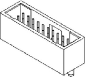 Molex Listwa kołkowa, męska, standardowa 713490037 1 szt.