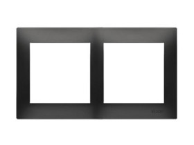 SIMON 54 PREMIUM Ramka 2 podwójna czarny IP20/IP44 DR2/49 KONTAKT SIMON