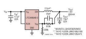 2.25MHz, 600mA Synchronous Step-Down Regulator in ThinSOT