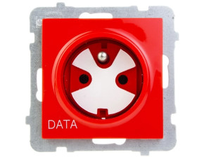 AS Gniazdo pojedyncze z/u DATA z kluczem czerwone GP-1GZK/m/00