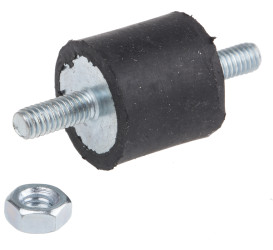 Podstawka antywibracyjna M4 średnica 16mm wysokość całkowita 35mm Cylinder męski-męski