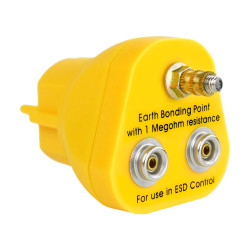 Wtyk uziemiający Europejski Wtyk połączeniowy uziemienia EN61340-5 Tak RS PRO 1mΩ