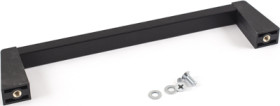 Handle, straight, PA/aluminum, (L x W x H) 197 x 14 x 42 mm, black, 1427LBB