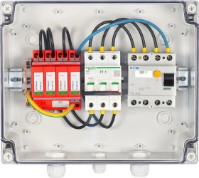 Rozdzielnica PV Fotowoltaiczna Solarna AC/3/T2/C16/RCD/A