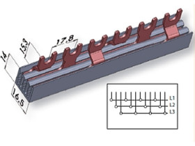 Izolowana szyna zbiorcza IZ16/3F/12 002921061 ETI