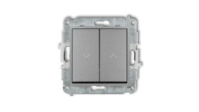 Mini Przycisk Żaluzjowy Srebrny Metalik 7Mwp-8