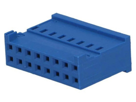 Wtyk przewód-płytka żeńskie HE14 2,54mm 16-pin bez styków 281839-8