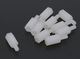 10 pcs M3x10mm Distance Sleeve Post Standoff Spacer Polyamide Column