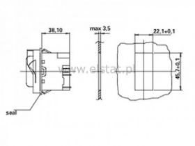Wył. elektromag. 1F KJD17FT c:230V 4p Tripus