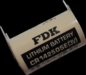 FDK CR14250SE-FT1 FDK 3 V CR 14250SE, 1/2AA, 2/1 FCB