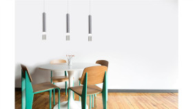 Lampa Wisząca Geo Z Metalową Czarną Obręczą, Odsłonięta Żarówka K-3833 Kaja...