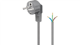 Przewód Ochronny Stykowy Kątowy Do Montażu, 2 M, Szary - Długość Kabla 2 M