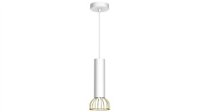 Lampa Wisząca Dante White/Gold 1Xgu10 Mlp7254 Milagro