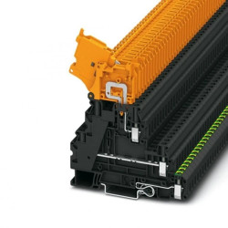 Złączka szynowa rozłączalna 5-przewodowa 4mm2 czarna UT 4-PE/L/HEDI 3214324 /50szt./