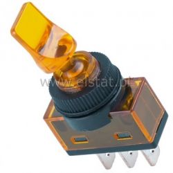 Przeł. hebel. samoch. podśw. 12V ( gałka kwadrat